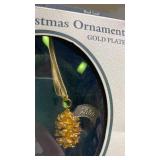 2000 24K Gold Plated Pine Cone Christmas Ornament