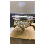 3 Boxes of Gold Compot Pedestal Dessert Bowl