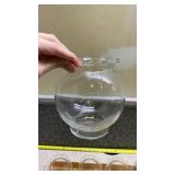 10 Clear Glass Dessert Bowls