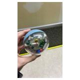 Winter Village Train Scene Snow Globe Ornament