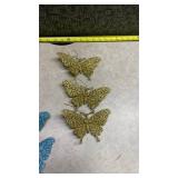 Glitter Butterfly Ornament Set