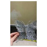 Glitter Butterfly Ornament Set