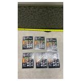 6 Packs of Kansas City Chiefs NFL Eyeblack Strips with 6 Stickers Each