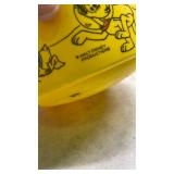 Walt Disney Mickey Mouse Yellow Plastic Cup