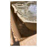 18 Piece Crystal Fruit Punch Bowl Set