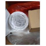 JUNNAI Green Ceramic Table Lamp 24.5: 3-Way Dimmable Nightstand Lamp with White Drum Lamp Shade | Modern Bedside Lamp for Bedrooms & Living Room (Bulb Included)