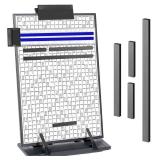 Knitting Pattern Holder with 4 Replacement Black Magnets, Knitting Chart Keeper Cross Stitch Pattern Holder for Crochet, Cross Stitch Supplies & Accessories, 12.2 L x 9.21 W