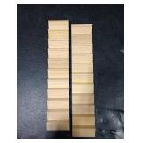 Beavorty Dollhouse Miniature Stairs 2pcs Unpainted Wooden Stairs 1: 12 Steps Model Without Handrail DIY Staircase Accessories for Micro Landscape Decors