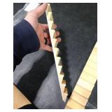 Beavorty Dollhouse Miniature Stairs 2pcs Unpainted Wooden Stairs 1: 12 Steps Model Without Handrail DIY Staircase Accessories for Micro Landscape Decors