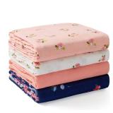 Momcozy Muslin Swaddle Blankets, Soft Silky Baby Blankets 47 x 47 inches, Breathable Swaddle Blankets, Newborn Receiving Blanket for Boys and Girls, 4 Pack