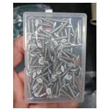 MewuDecor #6 x 3/4 Flat Head Wood Screw, Sheet Metal Screws, Stainless Steel 18-8 (304), White Head, 100 PCS