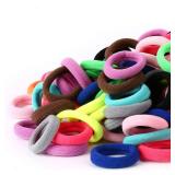Baby Hair Ties, Cotton Toddler Hair Ties for Girls, Kids Seamless Hair Bands, Girls Elastic Ponytail Holders, Diameter 0.97 Inch and Assorted Colors by Qarwayoc