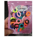 Baby Hair Ties, Cotton Toddler Hair Ties for Girls, Kids Seamless Hair Bands, Girls Elastic Ponytail Holders, Diameter 0.97 Inch and Assorted Colors by Qarwayoc