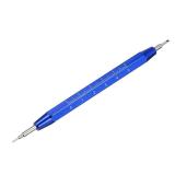 uxcell Watch Spring Bar Tool Double Tips Watch Spring Link Pin Removal Tool with Metric Scale for Watch Repair, Blue