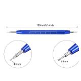 uxcell Watch Spring Bar Tool Double Tips Watch Spring Link Pin Removal Tool with Metric Scale for Watch Repair, Blue