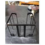 ORLESS Over The Door/Wall Mount Ironing Board Hanger, Laundry Room Iron and Ironing Caddy Board Storage Holder, Black