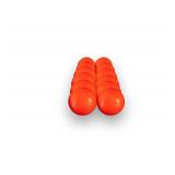 Mylec Street Hockey Balls, No-Bounce Hockey Balls, Perfect for Play at 60 Degrees F and up, Durable Construction, Stree & Roller Hockey Ball for Outdoor Play - Orange 12 Pack