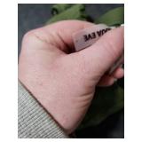 Olive Green Ruched One-Piece Swimsuit L