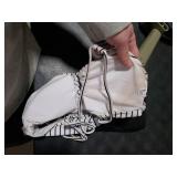 BMJL Womens High Waisted Bikini Sets Modest Tummy Control Swimsuits Cutout Crisscross Ruched Two Piece Bathing Suit(Stripe Black,M)