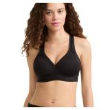 Champion Womens Bra, Curvy Moderate Support Low Cut For Sports Bra, Black, Large US