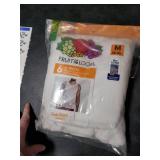 Fruit Of The Loom Mens Sleeveless Tank A-shirt, Tag Free & Moisture Wicking, Ribbed Stretch Fabric Underwear, 6 Pack - White, Medium US