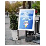 Nicpro Art Folding Easels for Display, 6 Pack 63 Inches Metal Floor Easel Stand Bulk Tripod Black Collapsible for Sign Artist Poster Wedding | with Carry Bag