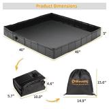 dakewang 40 x 40 x 5 Outdoor Shower Base - Portable Shower Floor - Outdoor Shower Pan for Outdoor,Camping,Beach, Caravan and Portable Shower Stall.
