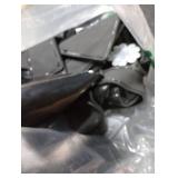 SENSHINE for Ford F150 Accessories 2021 2022 2023 2024 2025 Non-Slip Anti Dust Cup Holder Insert Center Console Liner Trim Door Packet Mats Custom Interior 40-pc Set (Bucket SuperCrew)(Black Trim)