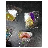 Sun Catcher, 6 pcs Sun Catchers with Crystals Prism Agate Slices Bulk Outdoor Garden Indoor Hanging Decor for Home Car Window Christmas Party Wedding Gift