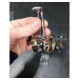 INCREWAY Corner Closet Rod Support Bracket, 2PCS 90° 25mm Wardrobe Accessories Clothes Rail Flange Seat for Cabinet Wardrobe in Bedroom Bathroom, Silvery