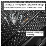 Auto Newer 2 PCS Breathable Universal Four Seasons Car Seat Covers Luxury Car Seat Cushion Protectors for Front Seat Bottoms,Compatible with 95% Vehicles Fit for Cars Truck SUV or Vans(Black+Grey)