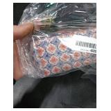 Ganeen 100 Pcs Patriotic Quilting Fabric Roll 2.56 Inch Retro 4th of July Fabric Squares Jelly Patchwork Precut Strips Bundles for Memorial Day Holiday Materials Craft DIY Sewing Cloths