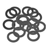 PATIKIL M31 Rubber Flat Washer, 16 Pack 31mm ID 45mm OD 3.5mm Thick Sealing Spacer Gasket Ring for Faucet Pipe Water Hose Fastener Bolt, Black
