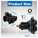 GP876851 Mixer Cap and Pressure-Balancing Unit Kit,Compatible with Kohler Shower Valves K-304 and K-11748 Platforms Include GP800820 and GP77759,Black