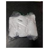 Backdrop Curtain for Parties Wedding Baby Shower Curtain Backdrop for Birthday Party Background Decorations (White, 10FTx10FT(2 Panels))