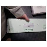 Wireless Keyboard and Mouse,Retro Typewrite Keyboard and Mouse Combo with Round Keypads,2.4G Cute Full Size Keyboard and Mouse Wireless, Home Office Keyboard for Computer Laptop Windows, Mint Green