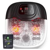 RIGHTMELL Foot Spa Bath Massager with Heat, Epsom Salt,Bubbles, Vibration and Red Light, Tub for Stress Relief,Foot Soaker, Christmas Gifts Birthday Gifts for Mom Dad Women Men Her Him