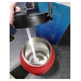 AQUAFIT 1 Gallon Insulated Water Bottle (Cold for 48 Hrs) - BPA Free & Leak Proof - 128oz Stainless Steel Jug - Big Water Bottle with Handle for Gym, Hiking, Camping & Travel (Hydrant Red)