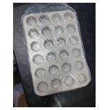 Spmarkt 2-Pack 24-cup Beige Miffin Pan, Non-Stick Cupcake Muffin Tin, Ceramic Coating Safe Baking Cupcake Pan