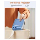 Antmap Mini Projector for iPhone, Outdoor Projector with WiFi and Bluetooth, Movie Projector Outdoor with Speaker, HD 1080P Support Mini Portable Projector, Projectors for Phone/HDMI/USB/TV Stick