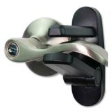 Door Lever Lock (2 Pack) Prevents Toddlers from Opening Doors. 3.25 L * 1.5 W * 4.5 H Easy One Hand Operation for Adults. Durable ABS with 3M Adhesive Backing. Simple Install, Black