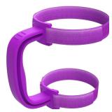 yoelike 11 Colors New Upgrade Anti-Slip Adjustable Handle Fit for 20 Oz to 44 Oz of YETI, RTIC, Ozark Trail, Simple-Moden, SIC, SUNWILL, Tervis All Brand Travel Tumbler Cup Mug BPA FREE (Purple)