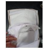 Alimens & Gentle Mens Dress Shirts 4-Way Stretch Long Sleeve Collared Casual Solid Wedding Dating Button Down Shirt White 2XL