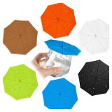 Patelai Set of 6 Silicone Cup Covers 4.13 Inch Flexible Umbrella Hot Cup Lids Coffee Mug Covers Reusable Mug Tea Pots Lid for Coffee Tea(Multi Color)