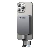 ORICO 1TB Magnetic Portable SSD, Metal Body, 4K 120 fps ProRes HDR Record and Store, Up to 460MB/s, USB C&A 2 in 1 Cable, External SSD Compatible with iPhone 16 Pro Max, Tablet, Computer - K5PLUS