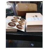 RUN2PRINT 36 Pack Thank You Cards With Envelopes & Stickers - Elegant Rose Gold Foil Pressed - Blank Notes Wedding, Bridal, Baby Shower, Business and Formal All Occasion Cards (Ivory)