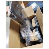 Flowild 6 Pack 2 x 12 Floor Vent Covers - Heavy Duty Steel Walkable Floor Register - Easy Adjust Air Supply Lever - Vent Covers for Home Floor (Black, 2x12 Inches) 1 bent