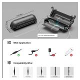 iwillink 2 Pack Outdoor Extension Cord Cover Waterproof - Weatherproof Electrical Connection Box for Outdoor Outlet, Plug, Socket, Christmas Holiday Decoration, Power Tool, Black