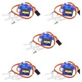SG90 Micro Servo Motor, 9g Mini Servo for Arduino, ESP32, ESP8266, Raspberry Pi, 5 Pieces