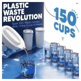 Upgraded Water Filter Replacement Fit for Zero Pitcher and Dispenser ZR-001 ZR-004 ZP-006 ZR-017, Five-Stage Filter System, Effectively Reducing Lead, Chromium, and Contaminants, 4 Packs, By BOGDA